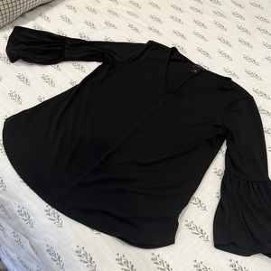 Black Ann Taylor Bell Sleeve top
